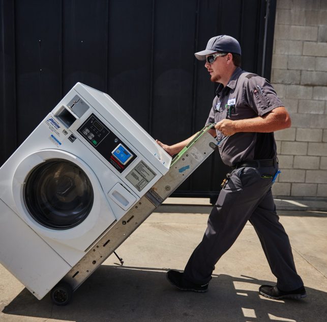 commercial laundry machine on lease